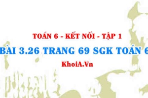 Bài 3.26 trang 69 SGK Toán 6 tập 1 Kết nối tri thức
